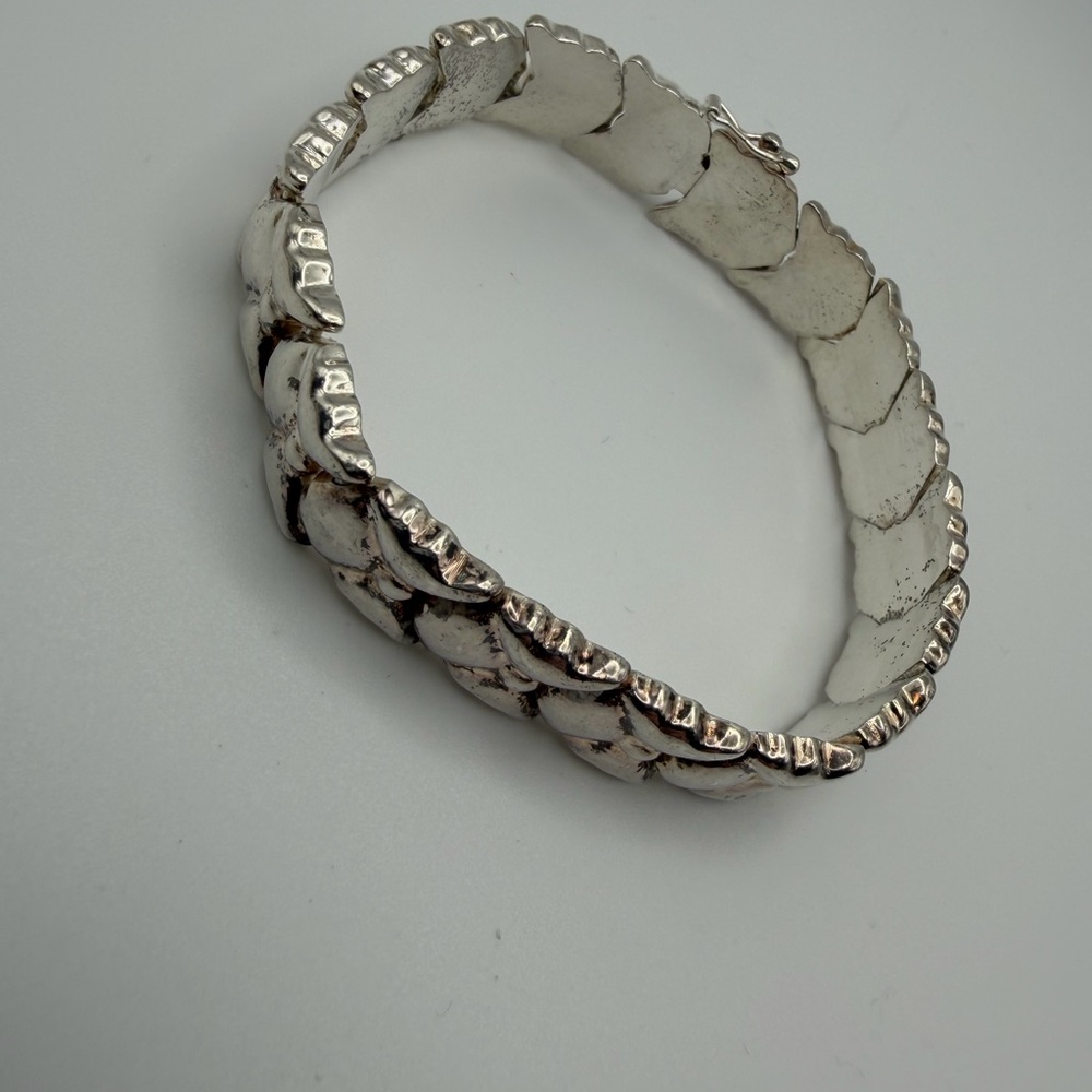 Vintage Sterling Silver Bow Bracelet - 19.8g